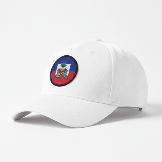 Samy Classic Cap - Blan ak Drapo Haiti